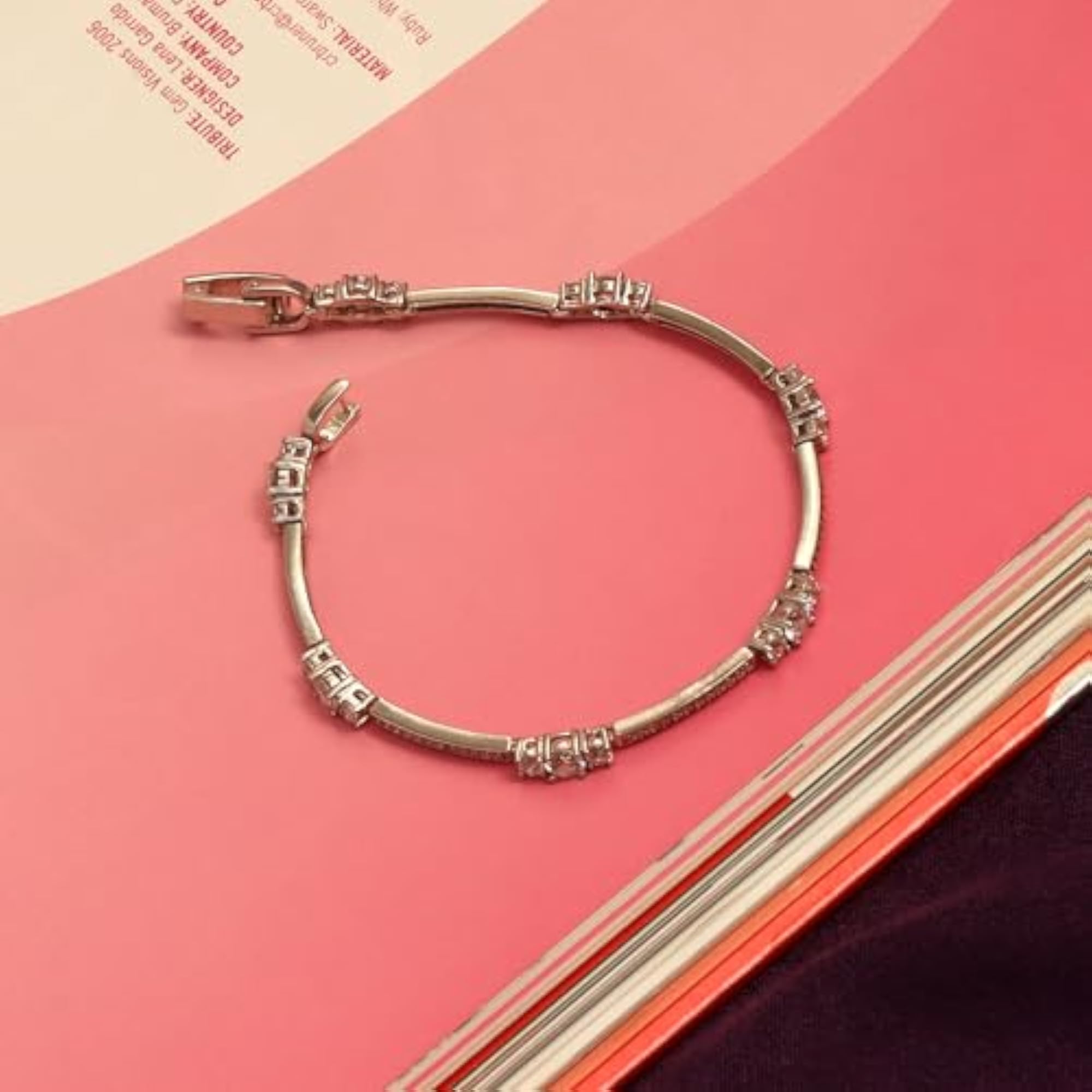 925 Sterling Silver CZ Tennis Bracelet, Classic Elegance